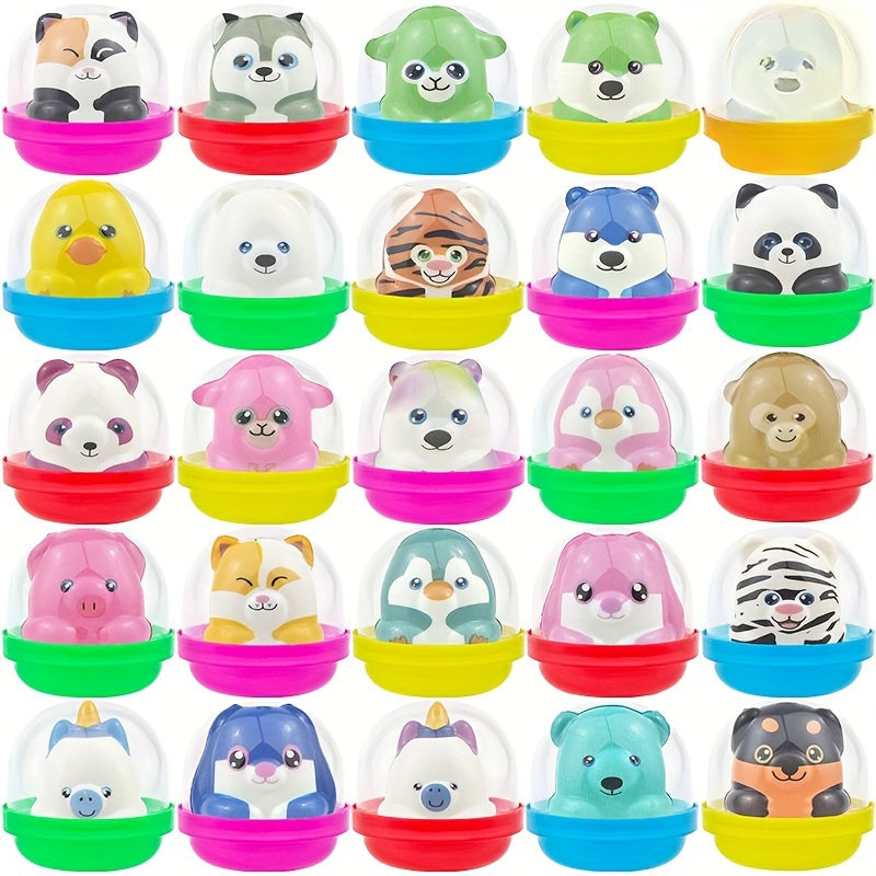 16pcs Animal Squishy Toys Party Favors Happy Birthday Party Gifts Squeeze Toys Random Designs Animal PU Squishy Toys Novelty Capsule Toys Animal Squeezing Toys