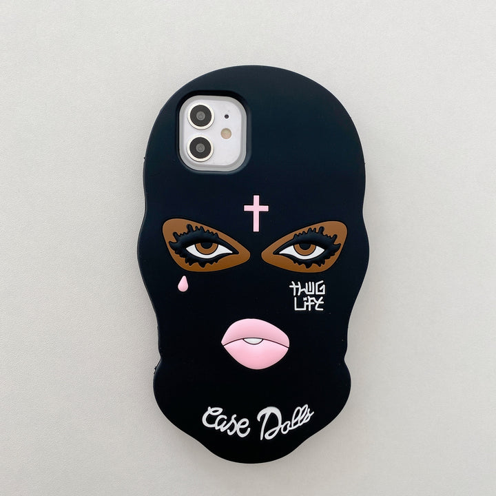 Funny Mask Suitable for Iphone16Promax Mobile Phone Case Iphone15Promax Simple Mobile Phone Protective Case