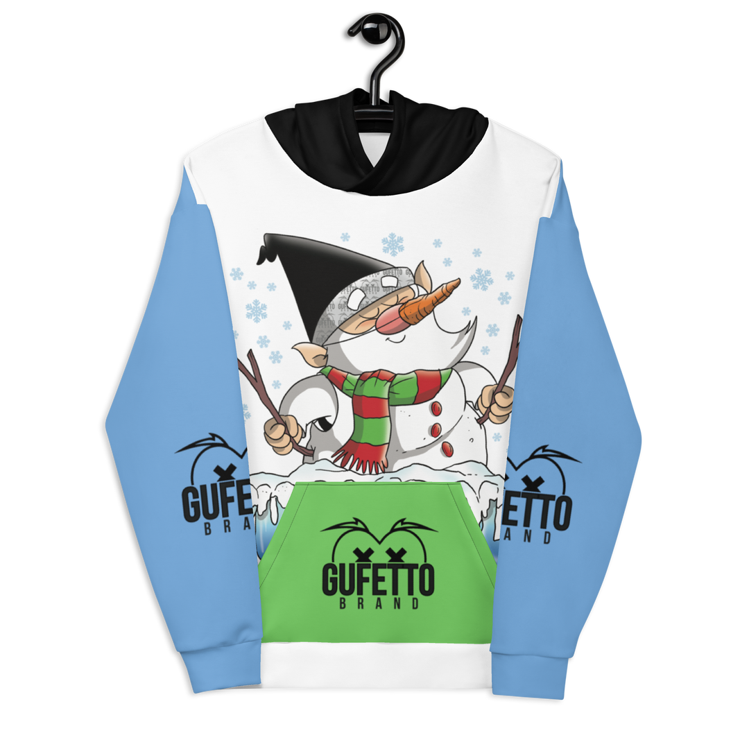 Felpa con cappuccio Uomo/Donna PUPAZZOLO DI NEVE - Gufetto Brand 