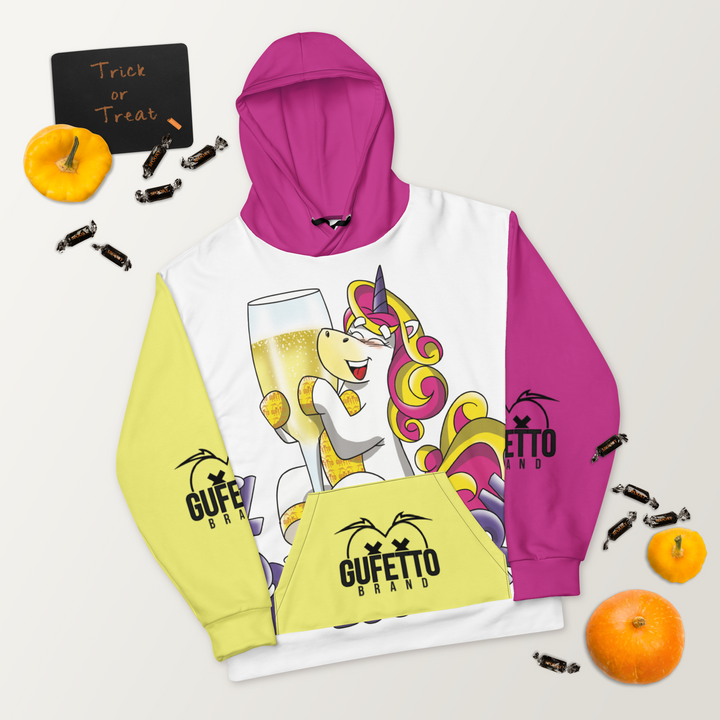 Felpa con cappuccio Uomo/Donna IL PROSECCOCORNO - Gufetto Brand 