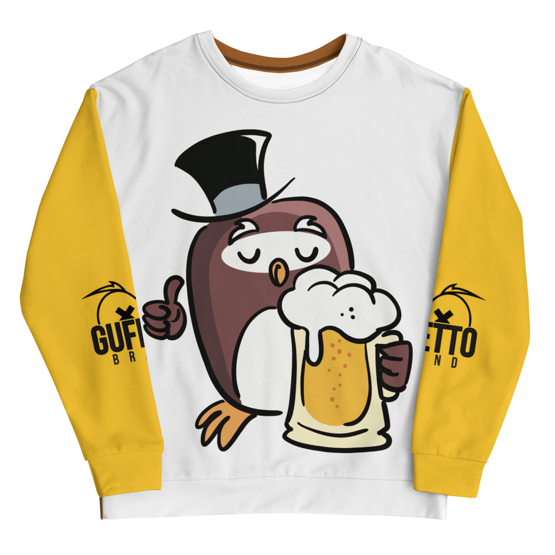 Felpa unisex Uomo/Donna GUFETTO BIRRA - Gufetto Brand 