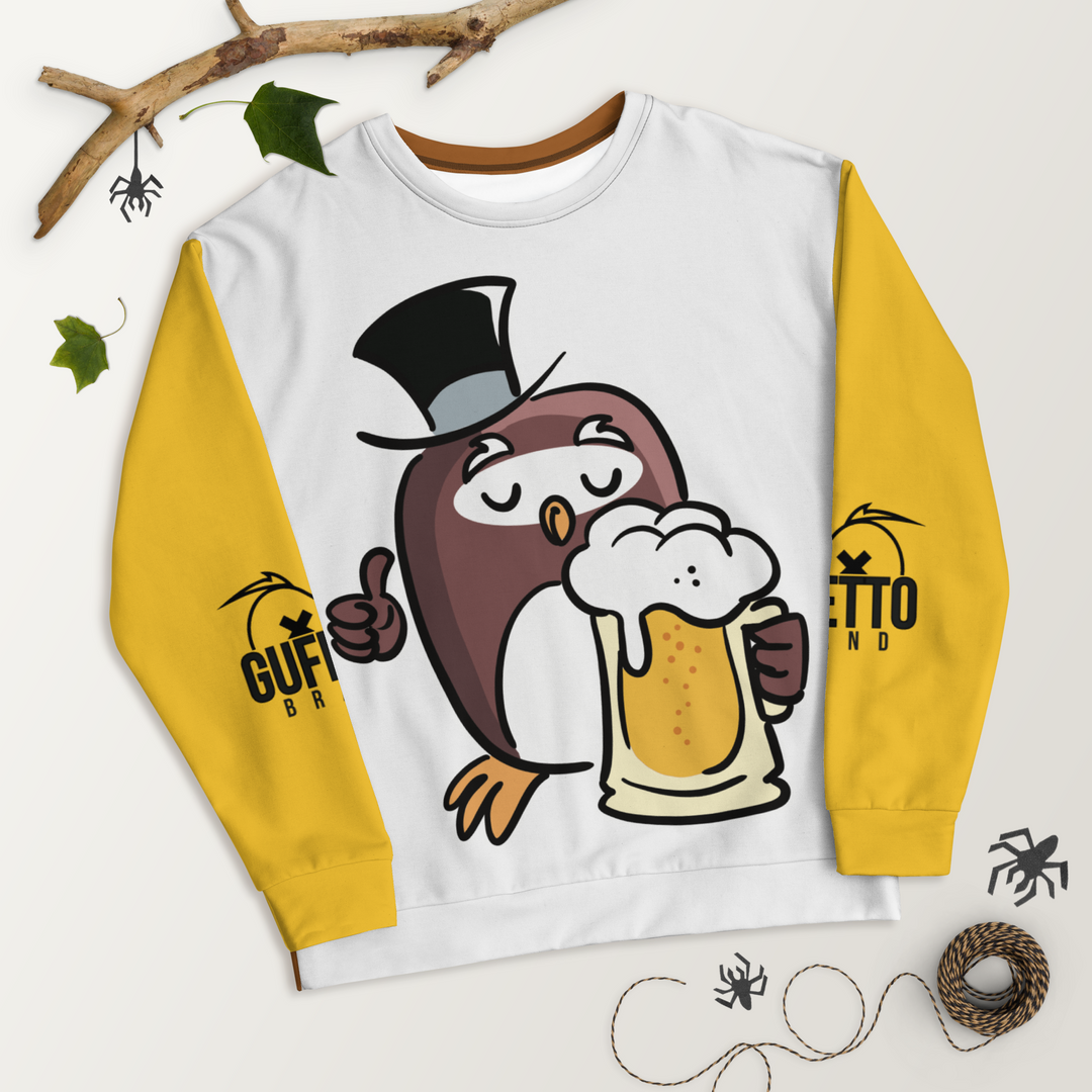 Felpa unisex Uomo/Donna GUFETTO BIRRA - Gufetto Brand 