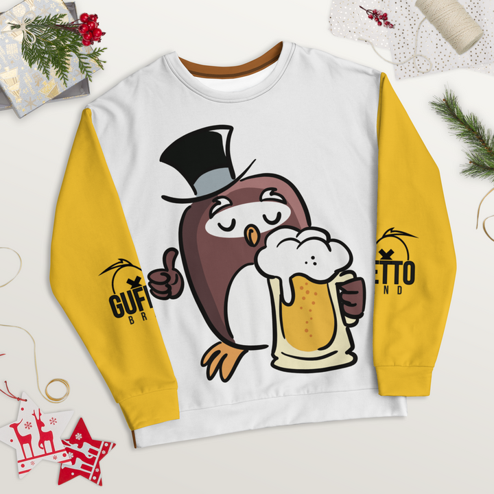 Felpa unisex Uomo/Donna GUFETTO BIRRA - Gufetto Brand 