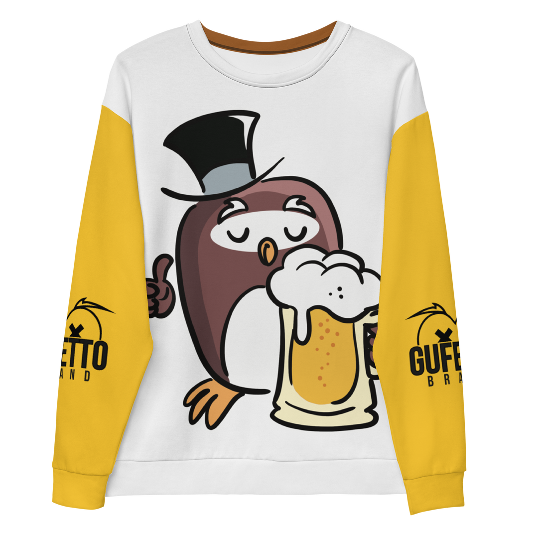 Felpa unisex Uomo/Donna GUFETTO BIRRA - Gufetto Brand 