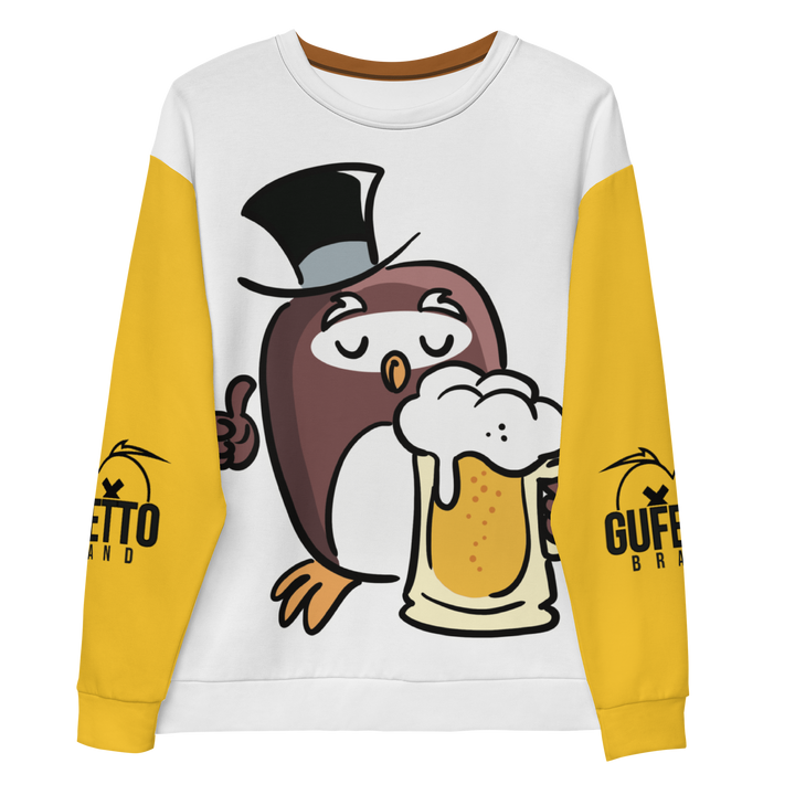 Felpa unisex Uomo/Donna GUFETTO BIRRA - Gufetto Brand 