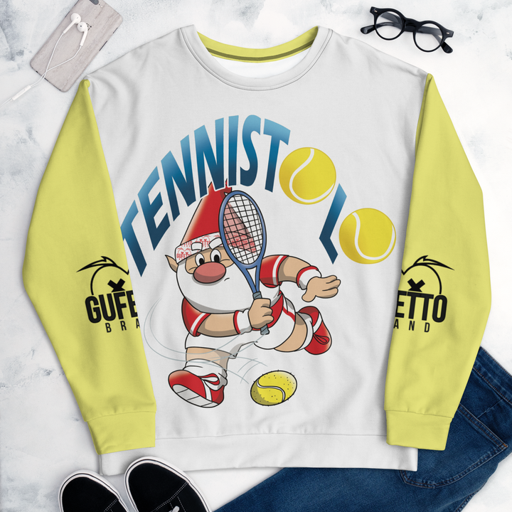 Felpa unisex Uomo/Donna TENNISTOLO - Gufetto Brand 