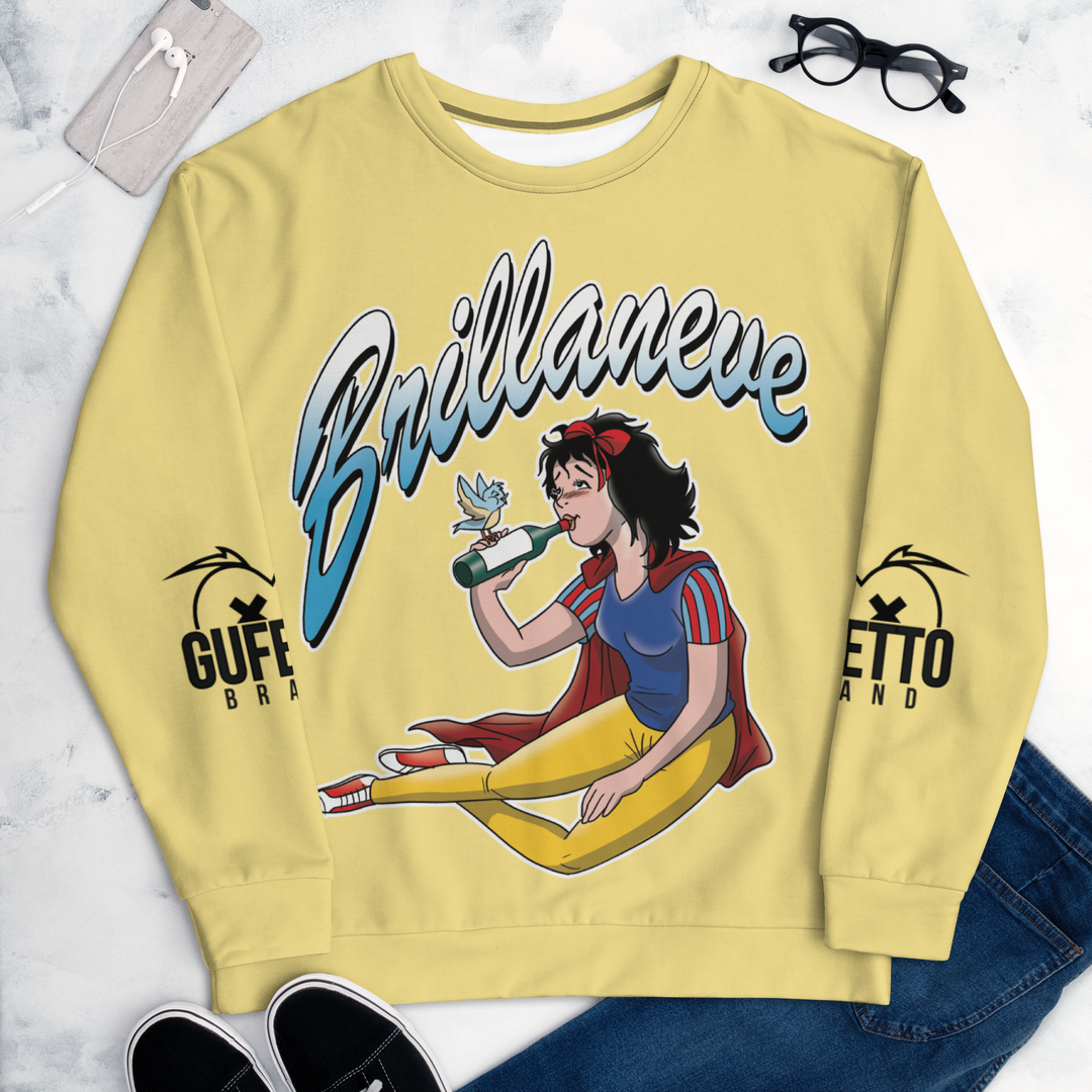 Felpa unisex Uomo/Donna BRILLANEVE - Gufetto Brand 