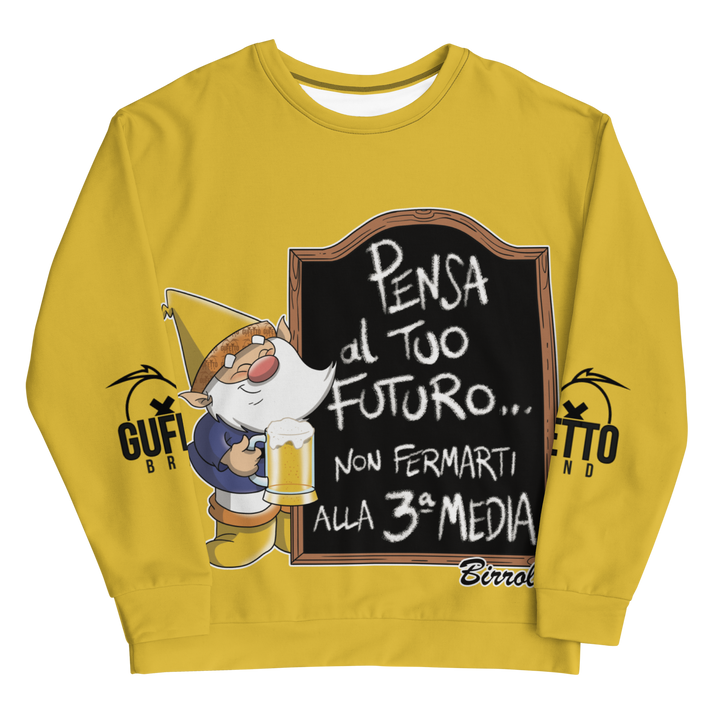 Felpa unisex Uomo/Donna BIRROLO TERZA MEDIA - Gufetto Brand 