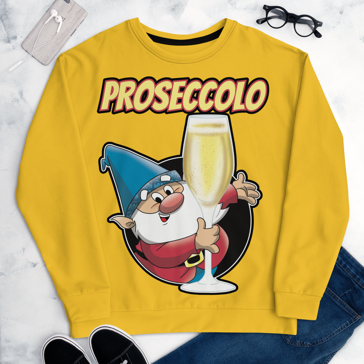 Felpa unisex Uomo/Donna Proseccolo Yellow Edition