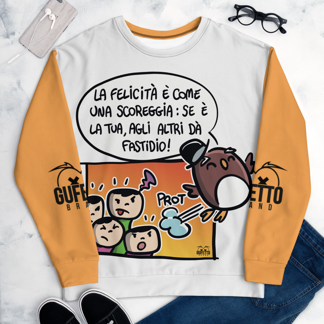 Felpa unisex Uomo/Donna SCOREGGIA - Gufetto Brand 