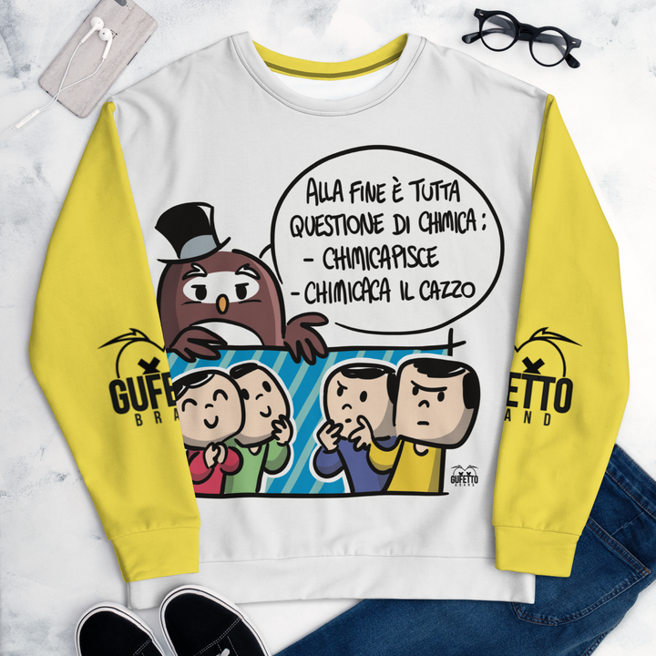 Felpa unisex Uomo/Donna CHIMICA - Gufetto Brand 