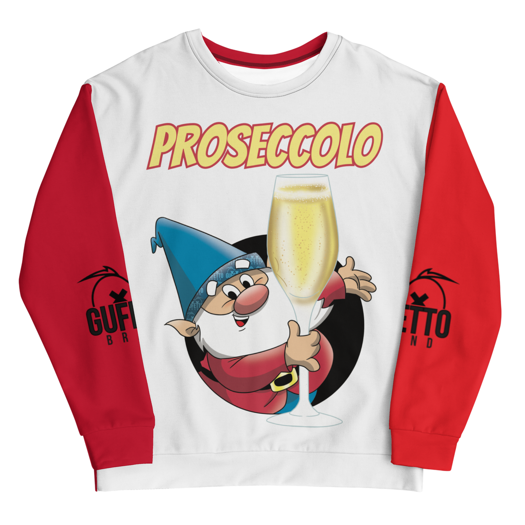 Felpa unisex Uomo/Donna PROSECCOLO NEW - Gufetto Brand 