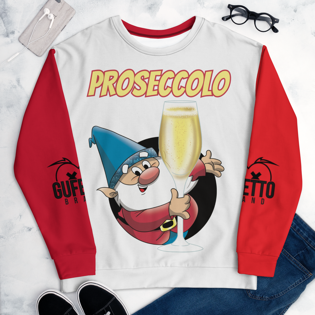 Felpa unisex Uomo/Donna PROSECCOLO NEW - Gufetto Brand 