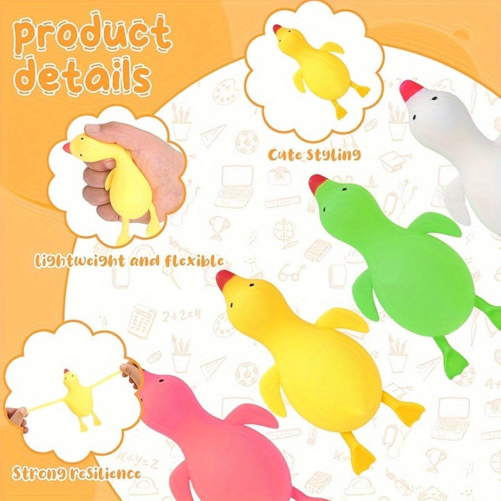 1pc Only duck soft stress ball elastic squeeze Relax toys suitable for and Relax party gifts Birthday gifts and classroom rewards