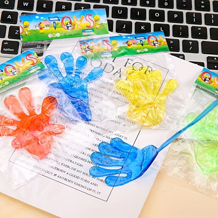 1pc 15pcs 25pcs Sticky Palm Elastic Toy Outdoor Relaxation Leisure Party Birthday Bar Funny Prank Gift Bag Filler Elastic Treasure Box Toy Classroom Reward Mini Toy Bulk