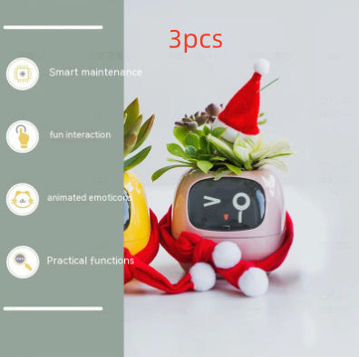 Smart Planter Divertimento senza fine Oltre 49 ricche espressioni 7 sensori intelligenti e chip AI rendono la coltivazione delle piante facile e divertente