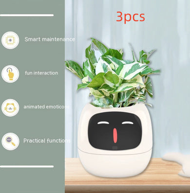 Smart Planter Divertimento senza fine Oltre 49 ricche espressioni 7 sensori intelligenti e chip AI rendono la coltivazione delle piante facile e divertente