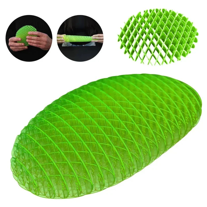 Verme Spremere Giocattolo Elastico A Sei Lati Fidget Verme Romanzo Giocattoli Alleviare Lo Stress Piccolo Verme Decompressione Artefatto Regalo per Un Amico - Gufetto Brand 