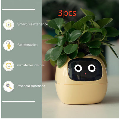 Smart Planter Divertimento senza fine Oltre 49 ricche espressioni 7 sensori intelligenti e chip AI rendono la coltivazione delle piante facile e divertente