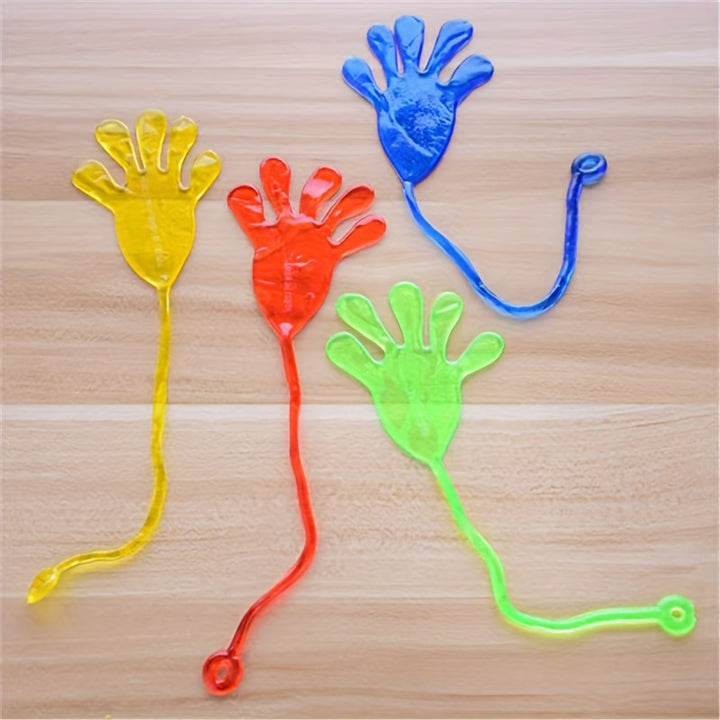 1pc 15pcs 25pcs Sticky Palm Elastic Toy Outdoor Relaxation Leisure Party Birthday Bar Funny Prank Gift Bag Filler Elastic Treasure Box Toy Classroom Reward Mini Toy Bulk