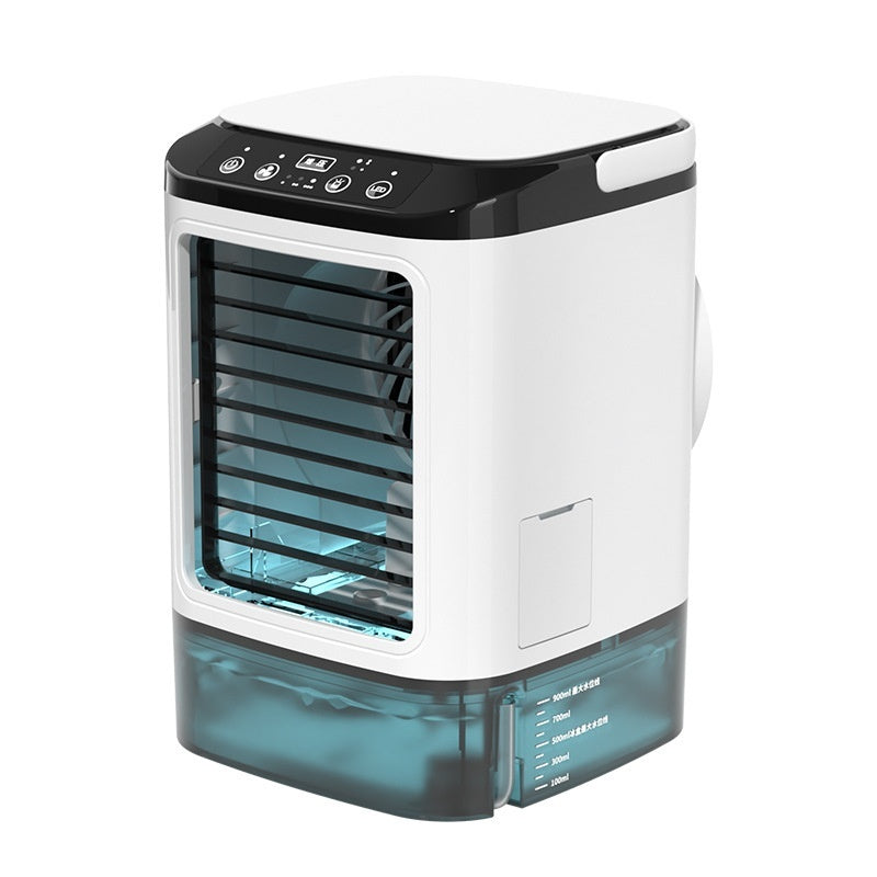 Nuovo stile di raffreddamento dell'aria Desktop condizionatore d'aria Ventilatore Doppio spruzzo di raffreddamento Ventilatore elettrico Dispositivo di raffreddamento dell'aria USB Refrigerazione portatile