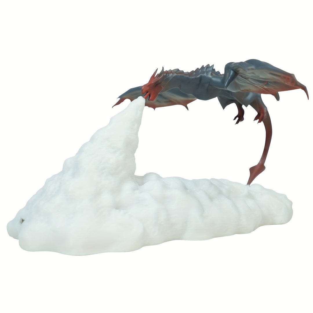 Shenzhi Tech 3D Printed LED Dragon Night Light - USB Rechargeable, Anime-Inspired Table Lamp with Warm Glow, Ideal for Bedroom and Home Decor, Includes Built-in Lithium Battery, Lamp for Bedroom