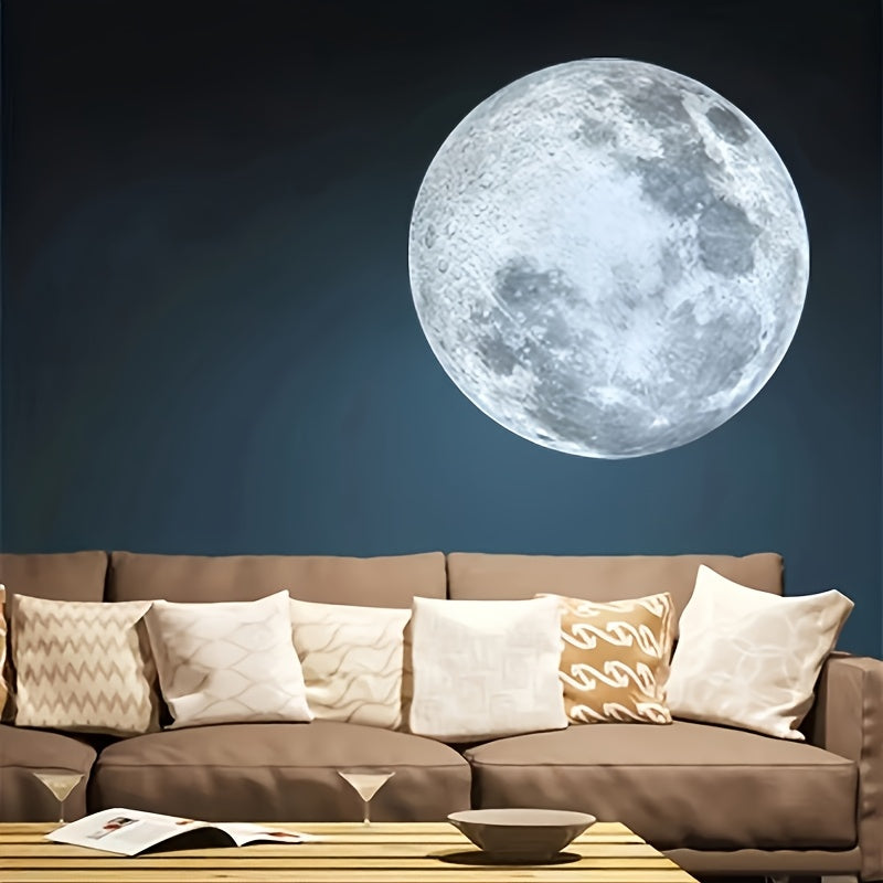 1pc 360° Rotatable Moon Lamp Projector, 3 Interchangeable Projection Plugs, USB-Powered LED Ceiling Light for Bedroom, Photo Backdrop, Proposal, Wedding Decor, ABS Plastic, Non-Waterproof, Decorative Use