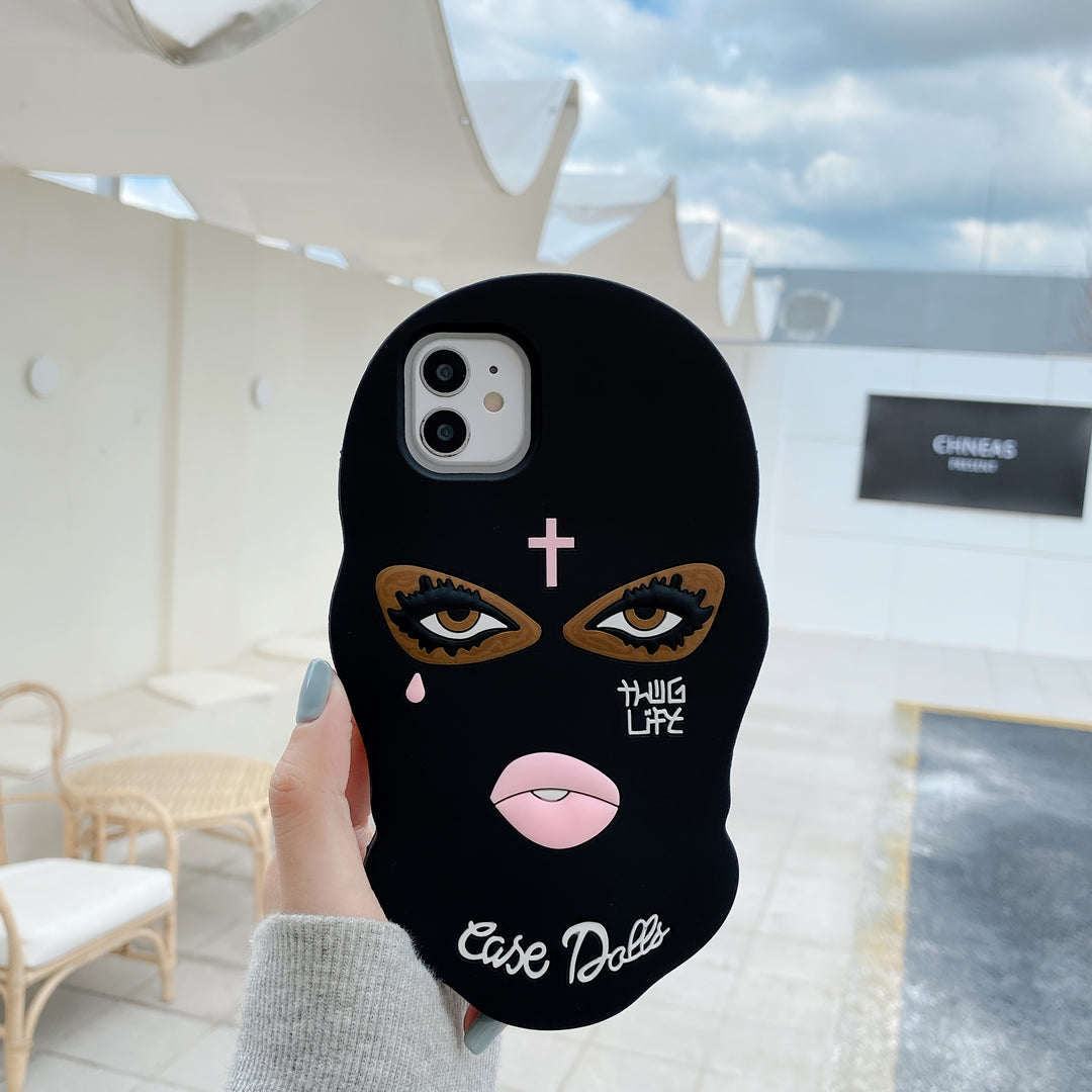 Funny Mask Suitable for Iphone16Promax Mobile Phone Case Iphone15Promax Simple Mobile Phone Protective Case