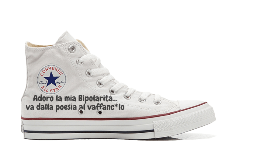 Sneakers Converse Alte Original BIPOLARITA' ( B6109492 ) - Gufetto Brand 