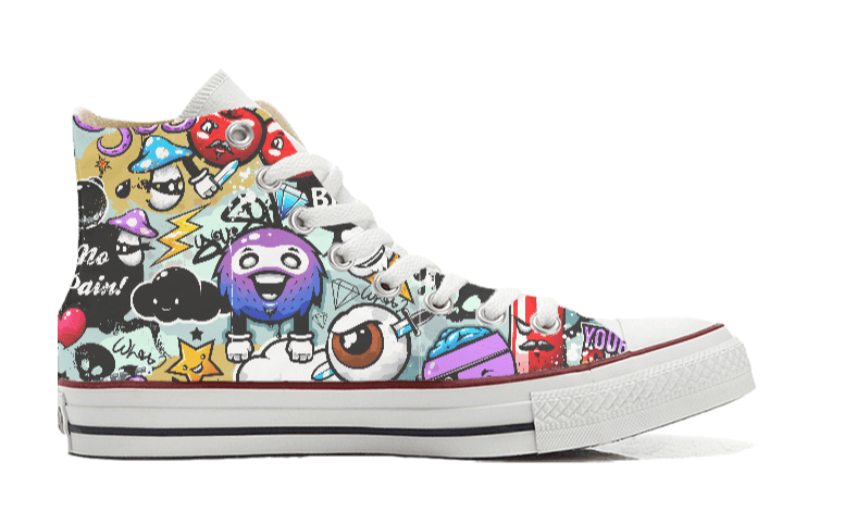 Sneakers Converse Alte Original Cartoon EDITION ( C888359 ) - Gufetto Brand 