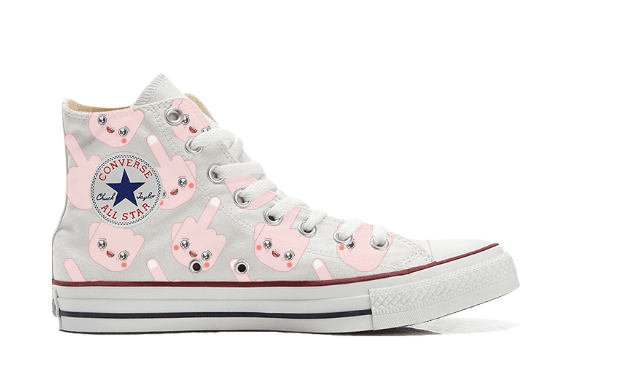 Sneakers Converse Alte Original F*CK EDITION ( F832156 ) - Gufetto Brand 