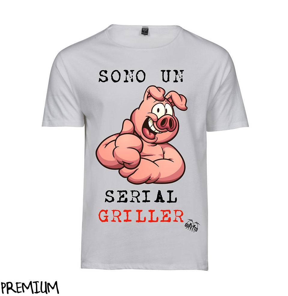 T-shirt Donna SERIAL GRILLER ( G63012 ) - Gufetto Brand 