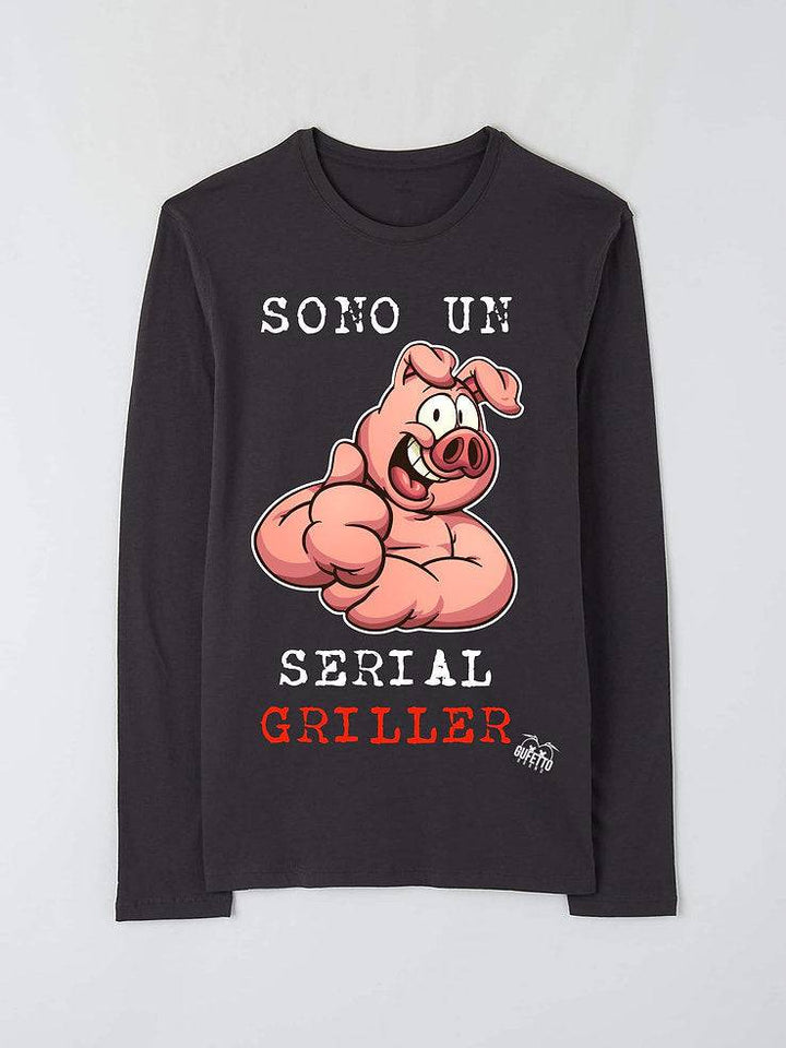T-shirt Donna SERIAL GRILLER ( G63012 ) - Gufetto Brand 