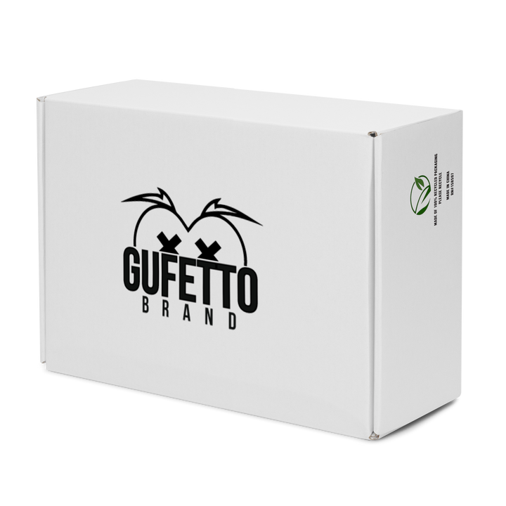 Sneakers alte in tela da uomo CANNABIS B/W - Gufetto Brand 