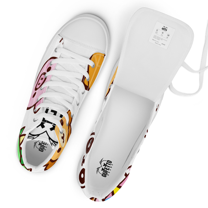 Sneakers alte in tela da uomo EMOJI - Gufetto Brand 