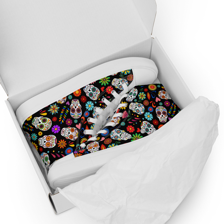 Sneakers alte in tela da uomo SKULL EDITION - Gufetto Brand 