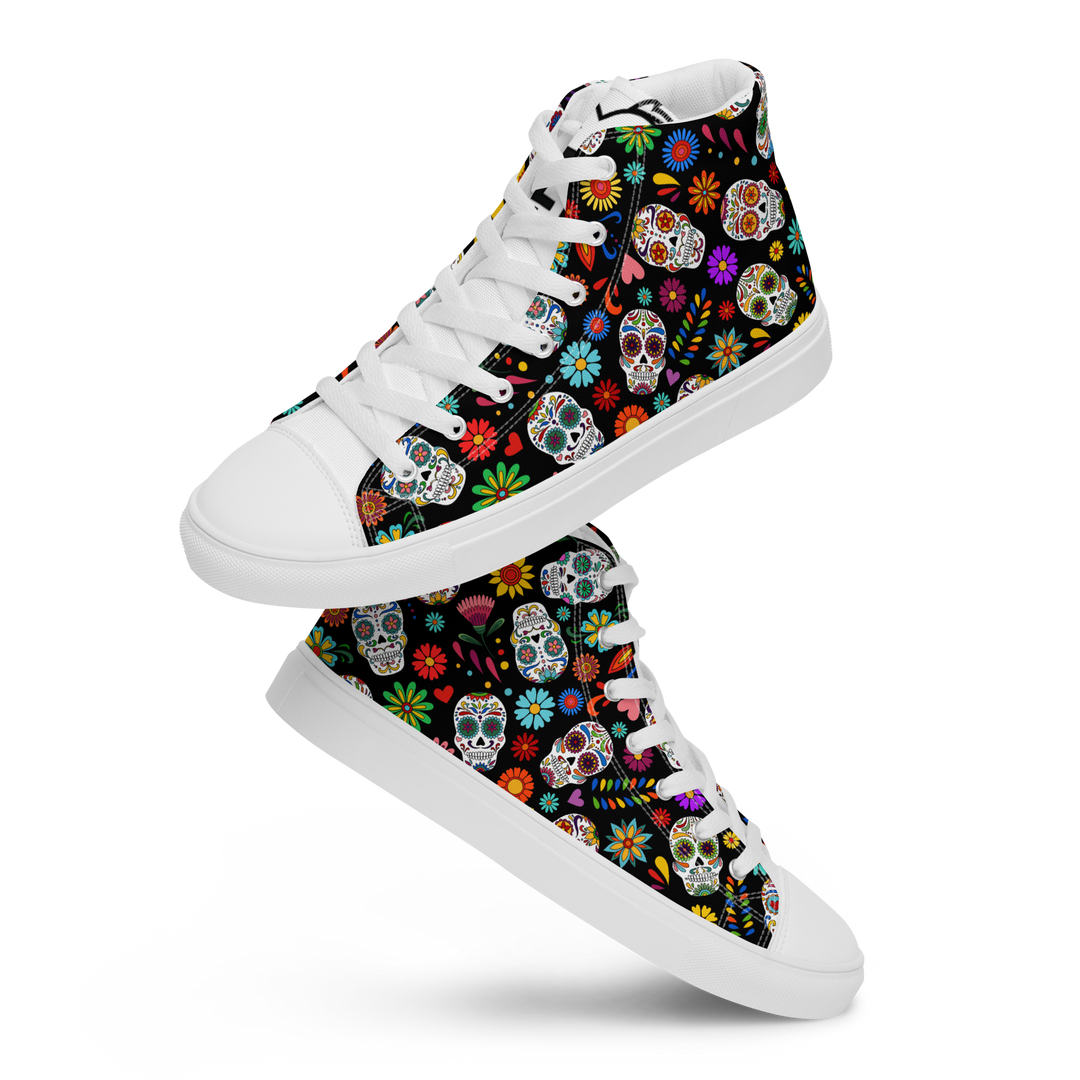 Sneakers alte in tela da uomo SKULL EDITION - Gufetto Brand 