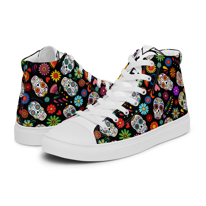 Sneakers alte in tela da uomo SKULL EDITION - Gufetto Brand 