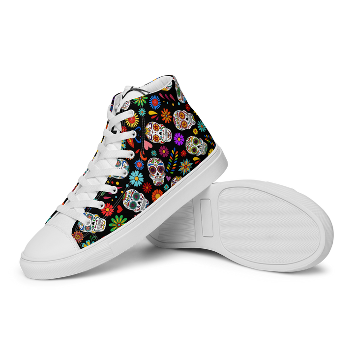 Sneakers alte in tela da uomo SKULL EDITION - Gufetto Brand 