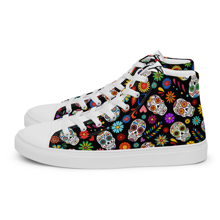 Sneakers alte in tela da uomo SKULL EDITION - Gufetto Brand 