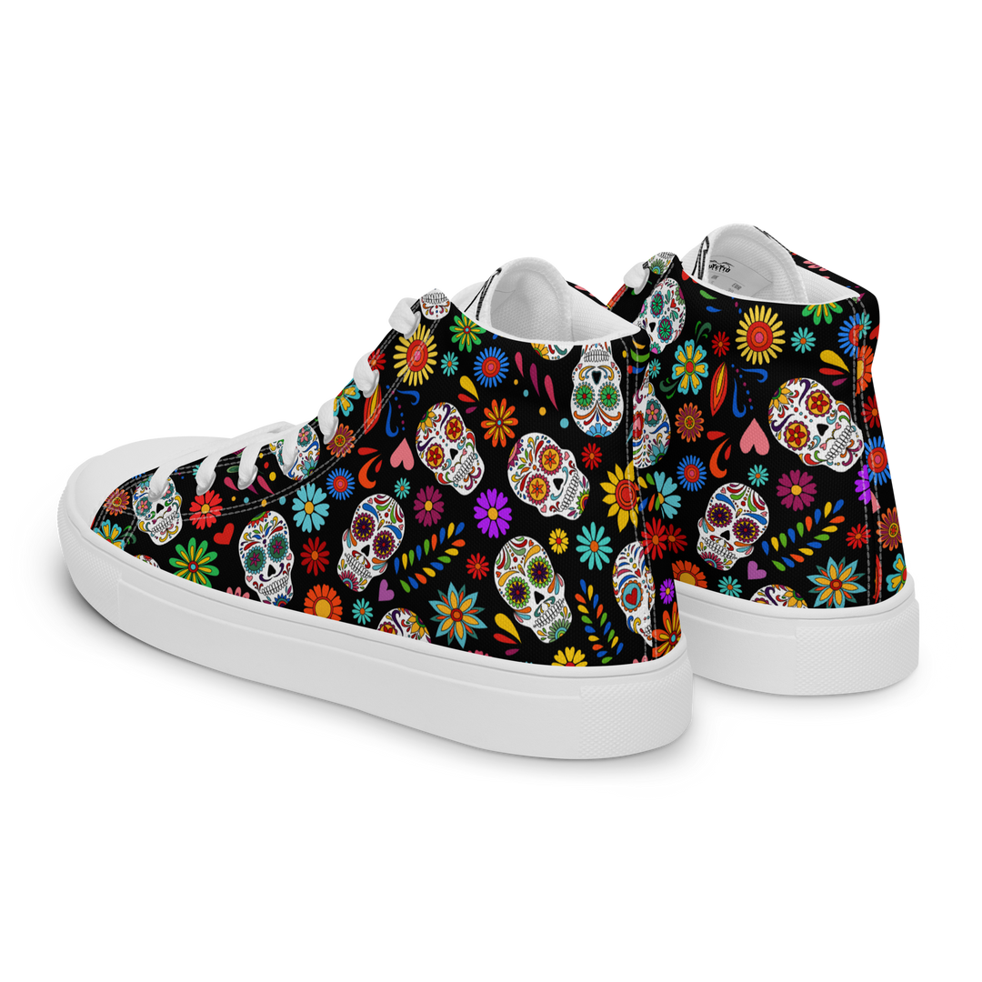 Sneakers alte in tela da uomo SKULL EDITION - Gufetto Brand 