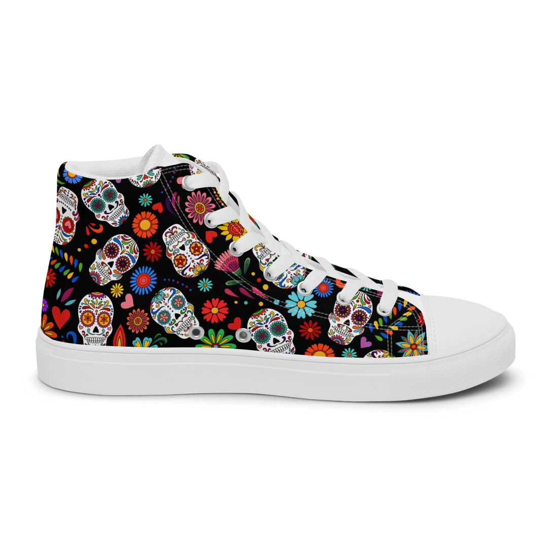 Sneakers alte in tela da uomo SKULL EDITION - Gufetto Brand 