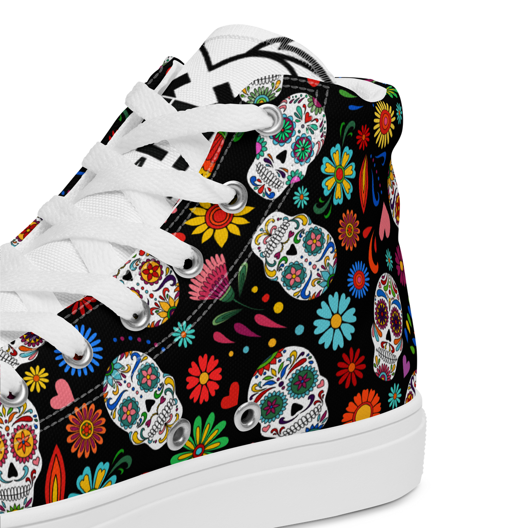 Sneakers alte in tela da uomo SKULL EDITION - Gufetto Brand 