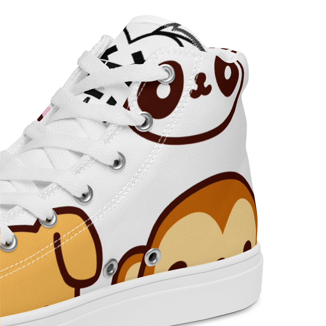 Sneakers alte in tela da uomo EMOJI - Gufetto Brand 