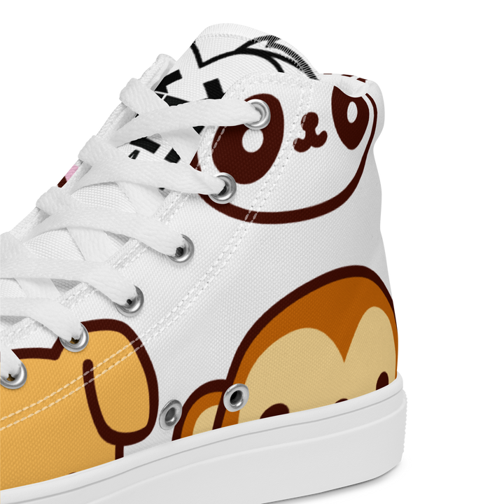 Sneakers alte in tela da uomo EMOJI - Gufetto Brand 