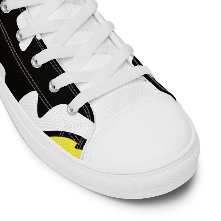 Sneakers alte in tela da uomo SMILE FACE - Gufetto Brand 