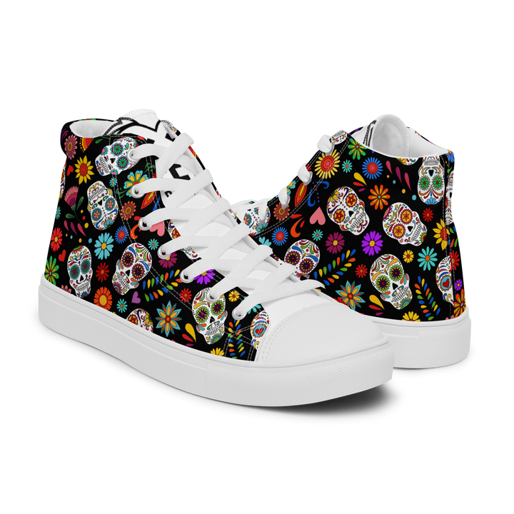 Sneakers alte in tela da uomo SKULL EDITION - Gufetto Brand 