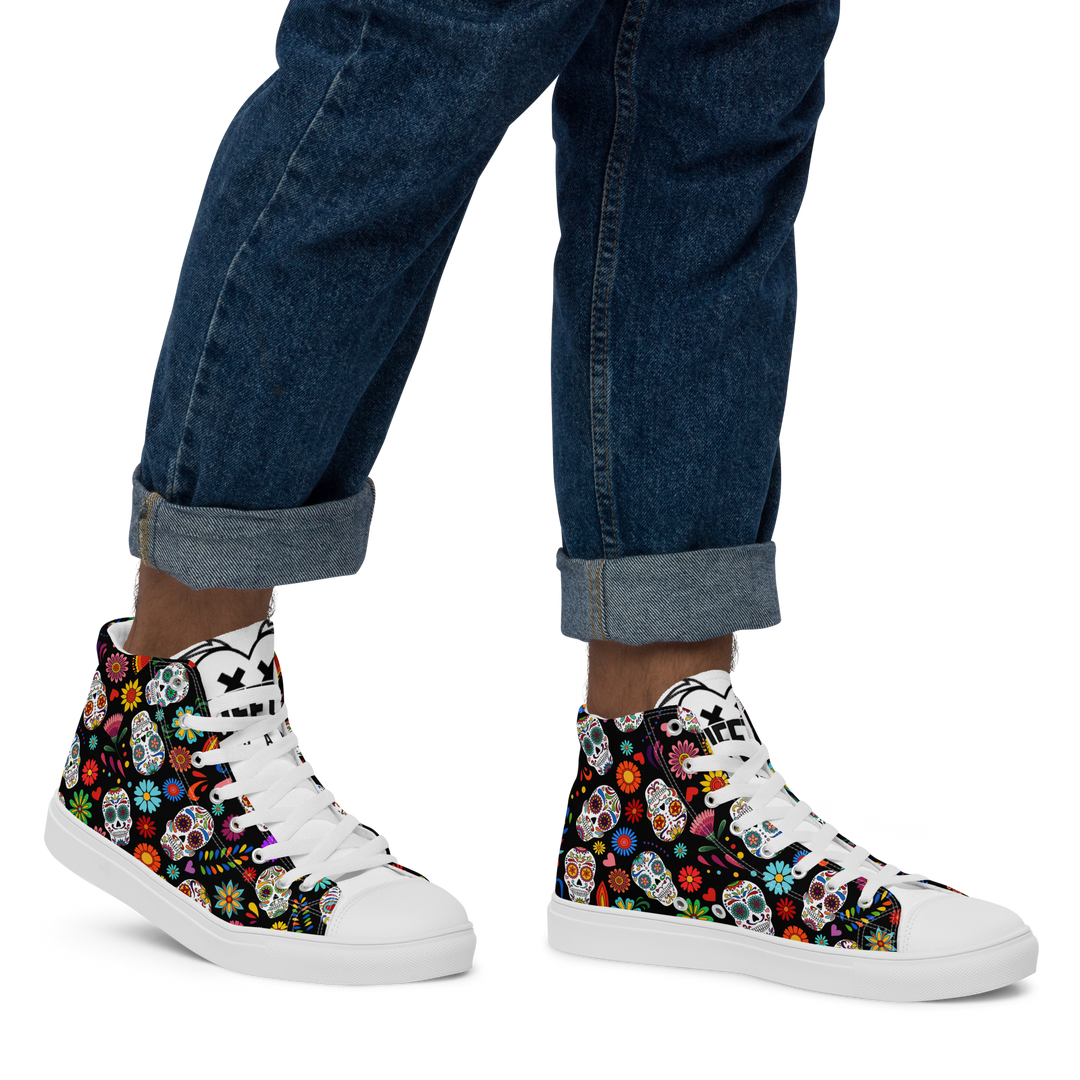 Sneakers alte in tela da uomo SKULL EDITION - Gufetto Brand 