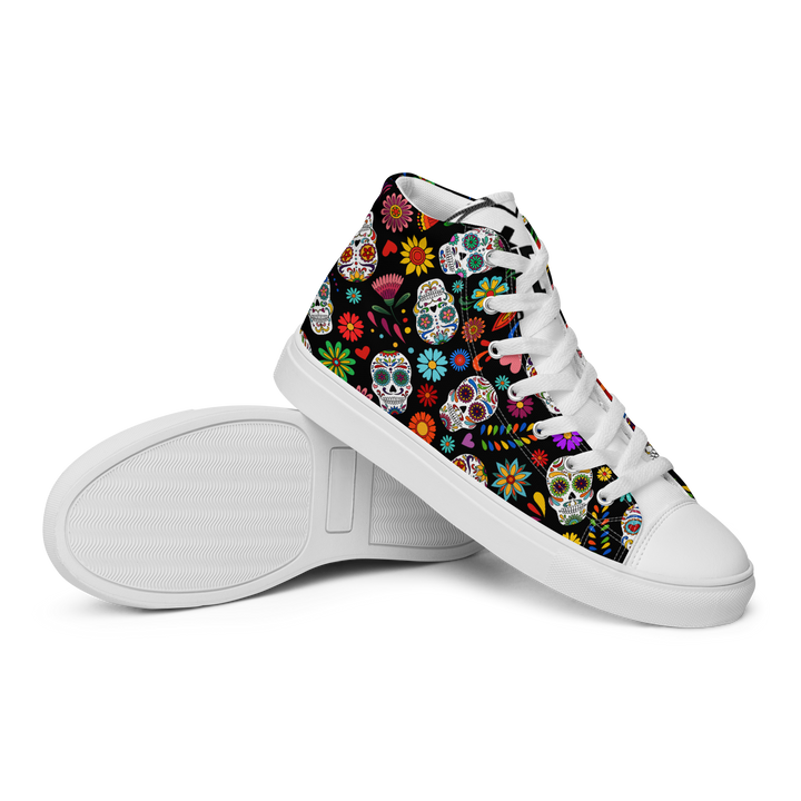 Sneakers alte in tela da uomo SKULL EDITION - Gufetto Brand 