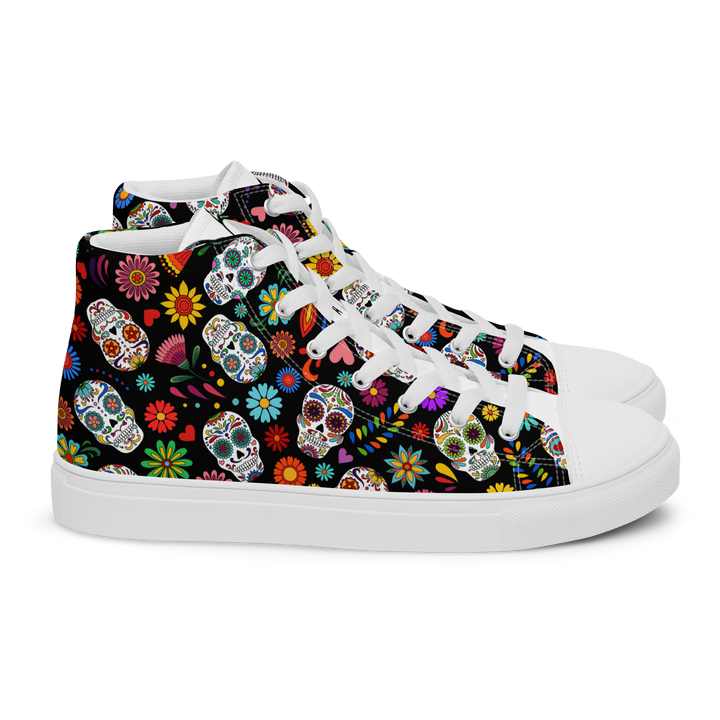 Sneakers alte in tela da uomo SKULL EDITION - Gufetto Brand 